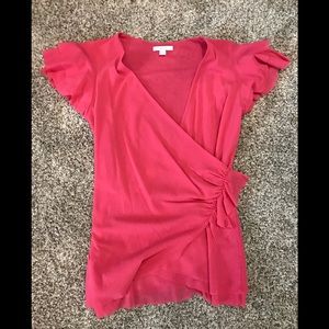 New York & Company Flutter Sleeve Top